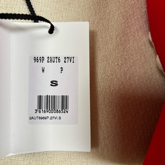 CELINE Triomphe Baseball Cap Rouge Vif - Picture 16 of 16